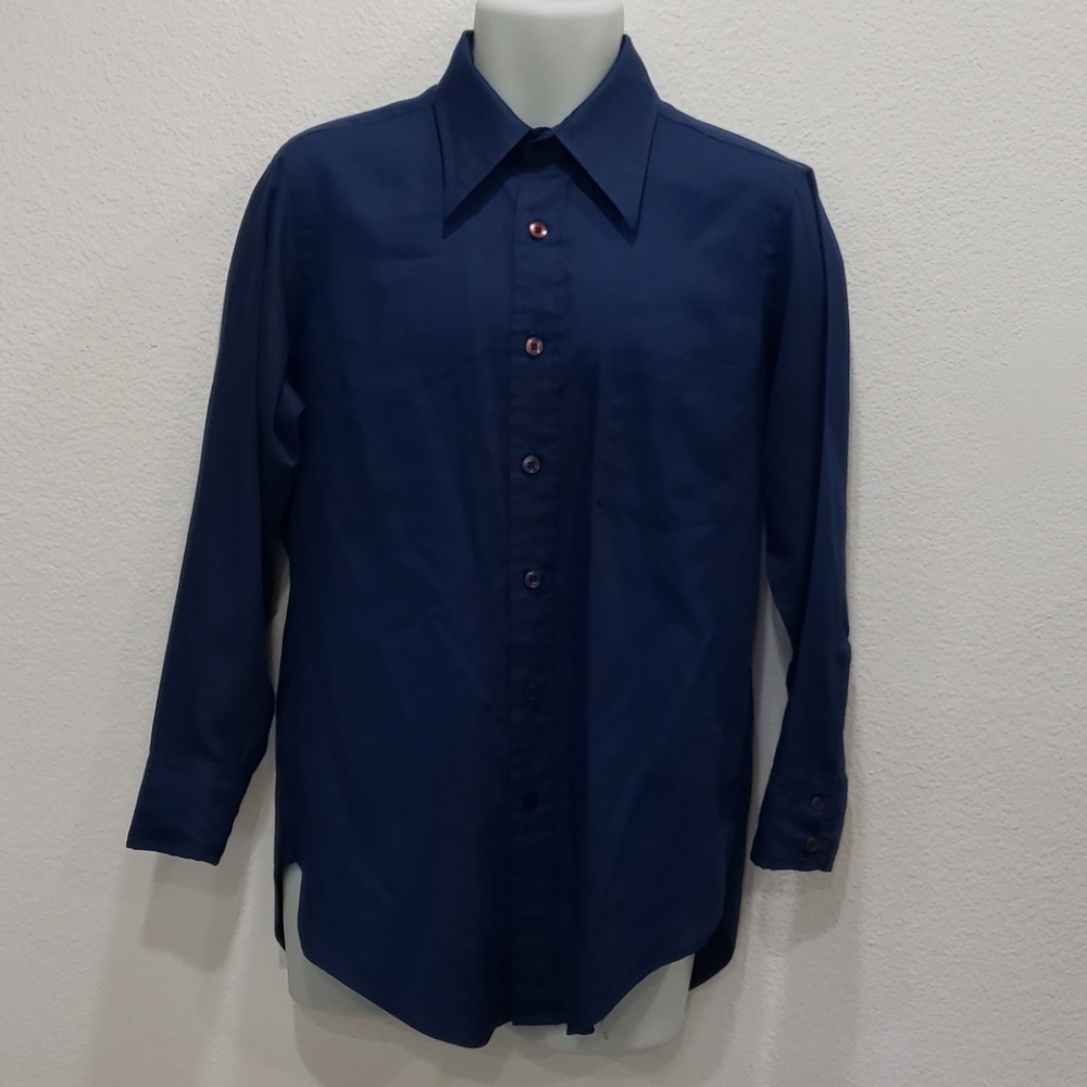 Vtg JOHN WEITZ Long Sleeve Shirt Permanent Press